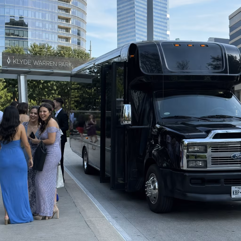 Rent a Bus to Klyde Warren Park