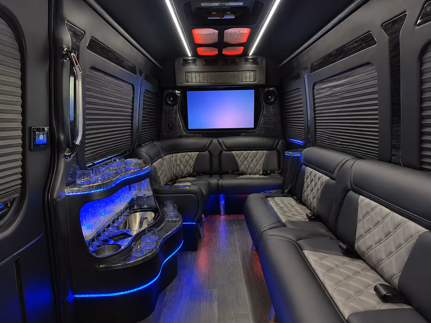 Dallas Airport Shuttle & Transportation party bus exterior