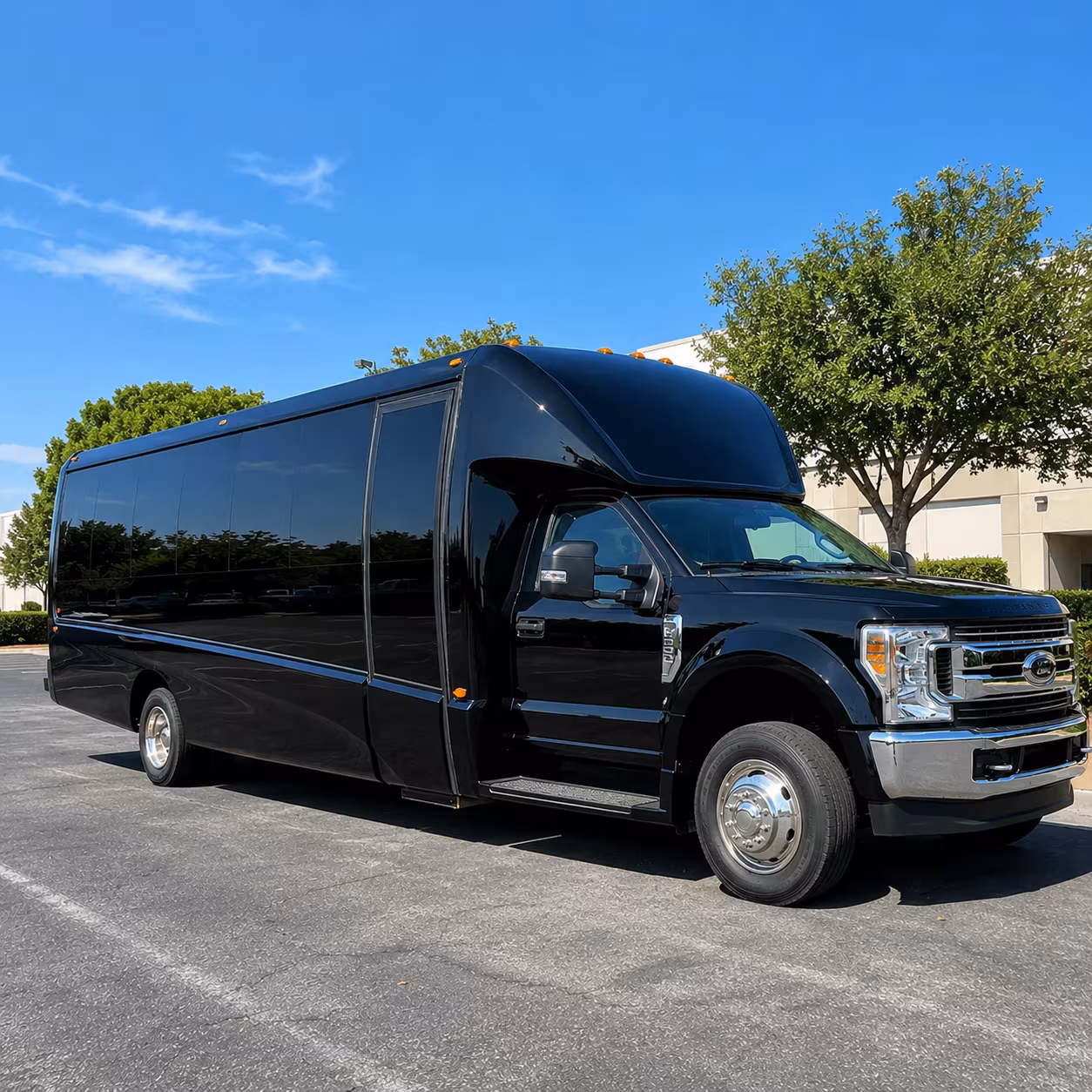 Dallas Corporate Transportation party bus exterior