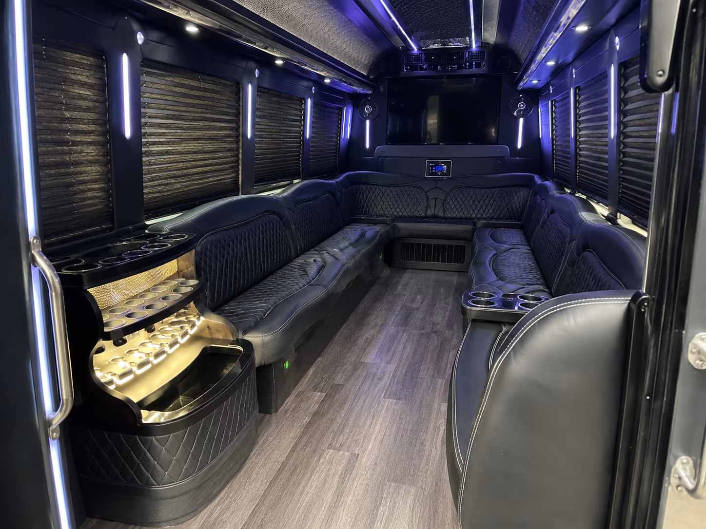 Dallas Private Event Transportation party bus exterior