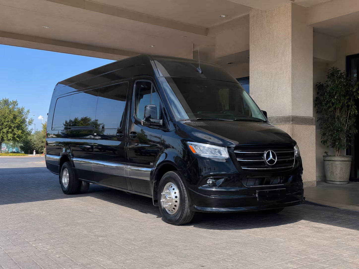 Dallas School Event Transportation party bus exterior