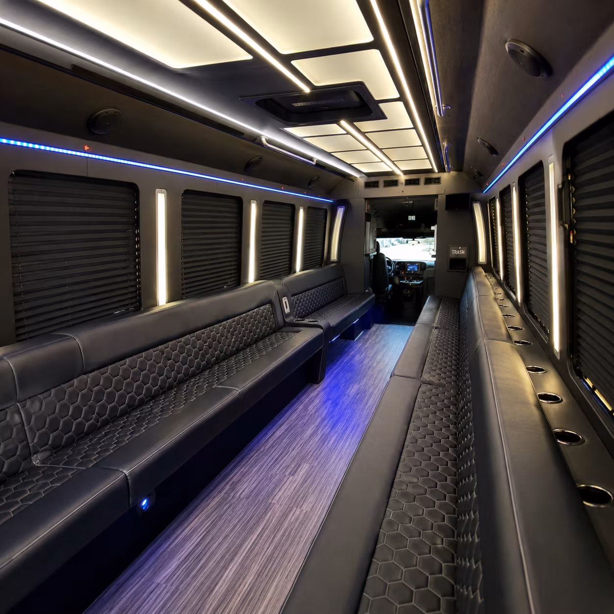 Dallas Sporting Event Transportation party bus exterior
