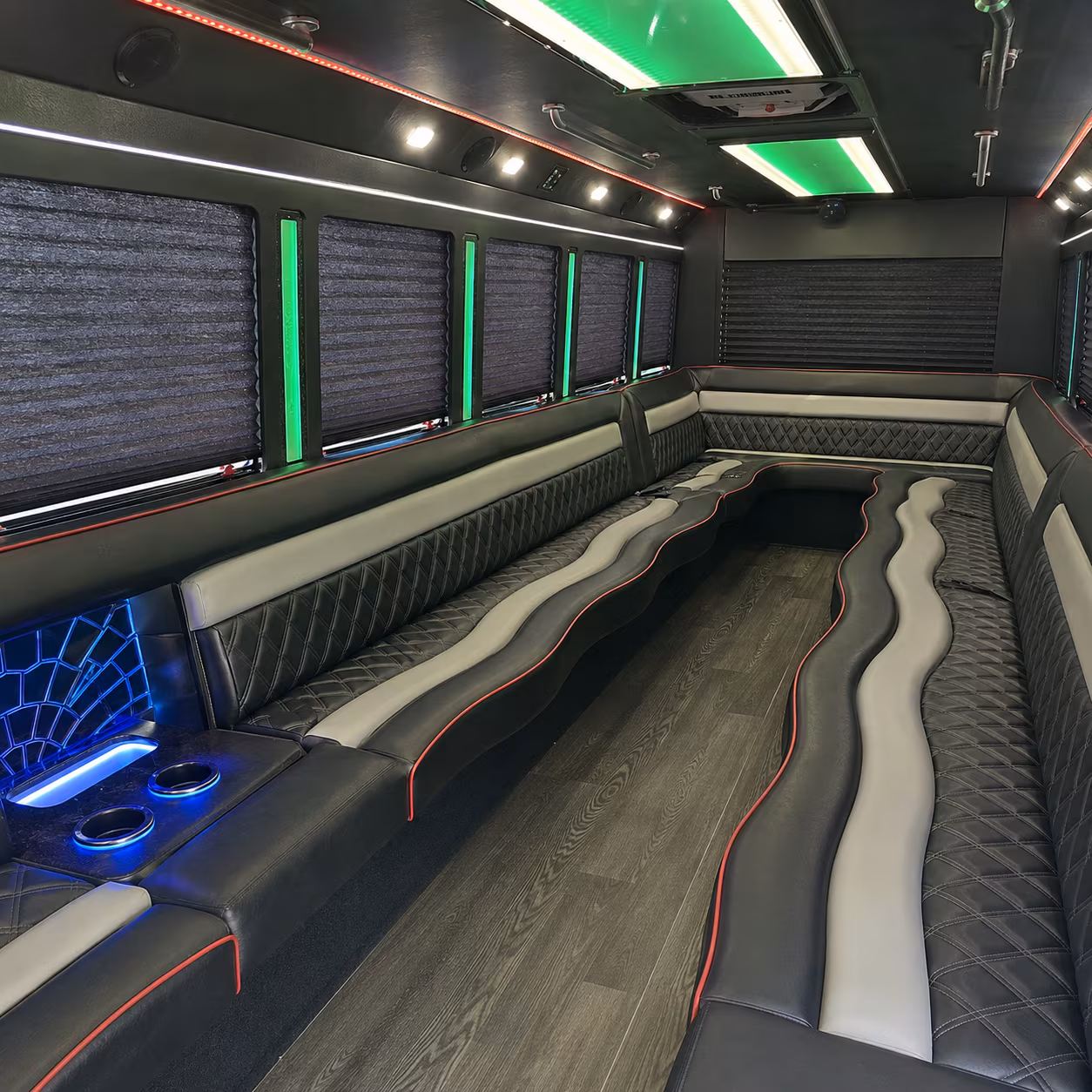 Dallas Sporting Event Transportation party bus exterior