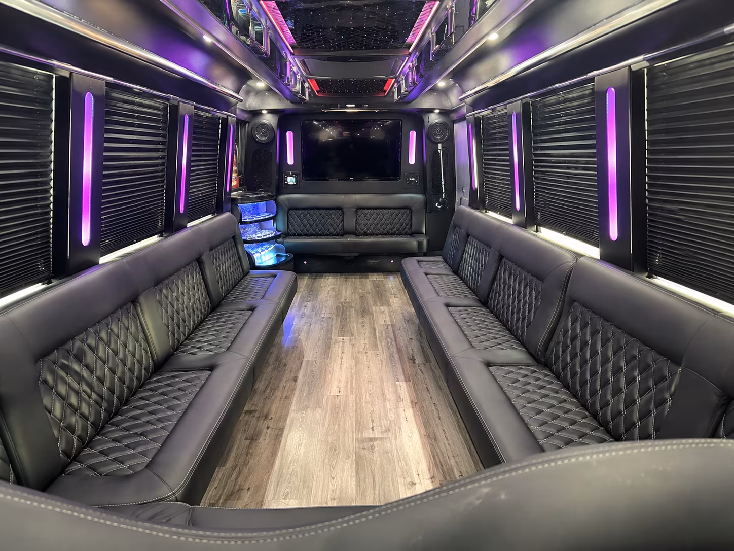 Dallas Sporting Event Transportation party bus exterior