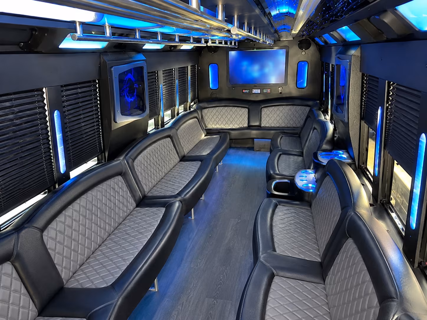 Dallas Wedding Transportation party bus exterior