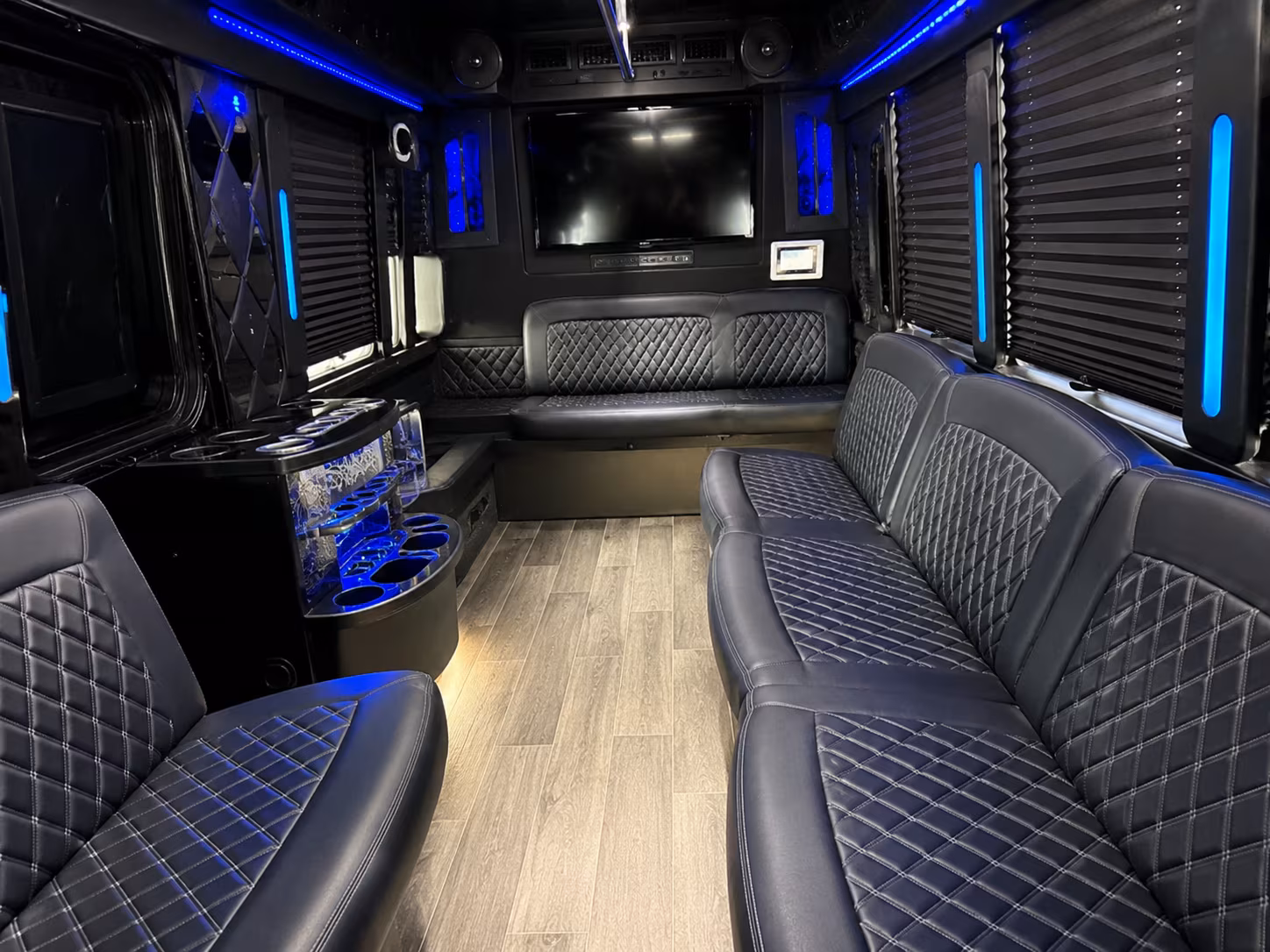 Dallas Wedding Transportation party bus exterior