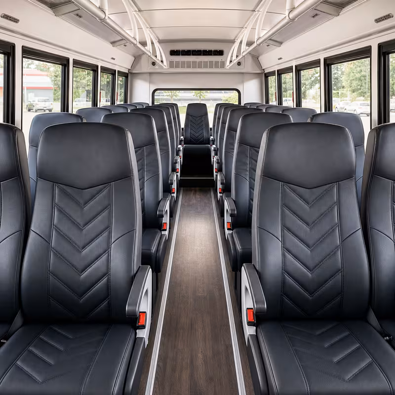 15-35 Passenger Minibus Interior