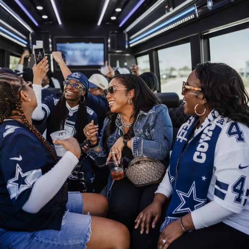 Dallas Sporting Event Transportation fleet vehicle