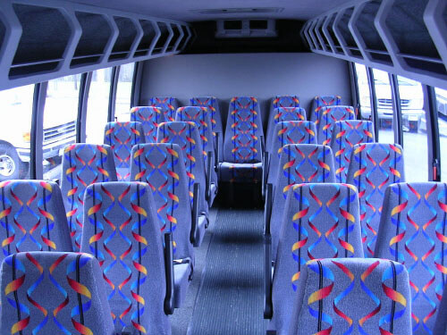 Allen 24 Passenger Mini Bus Interior