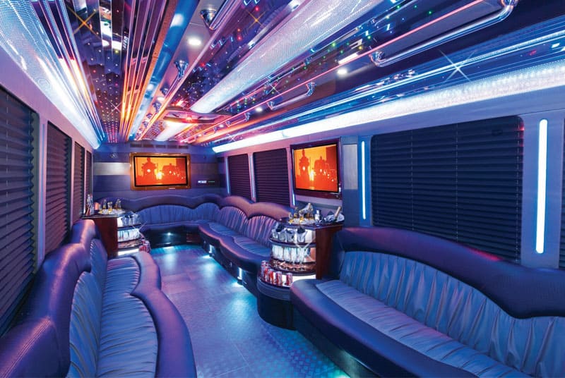 Atascocita 20 Passenger Party Bus Interior