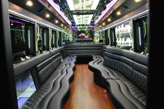 Odessa 25 Passenger Limo bus Interior