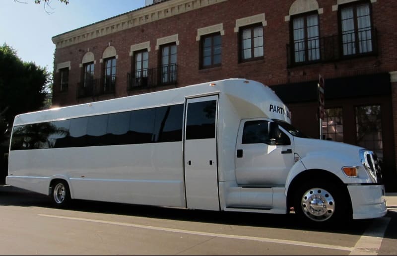 Edinburg 30 Passenger Party Bus White